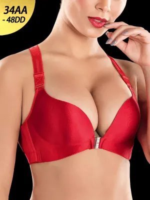 Front Closure Butterfly Back Wireless Bra