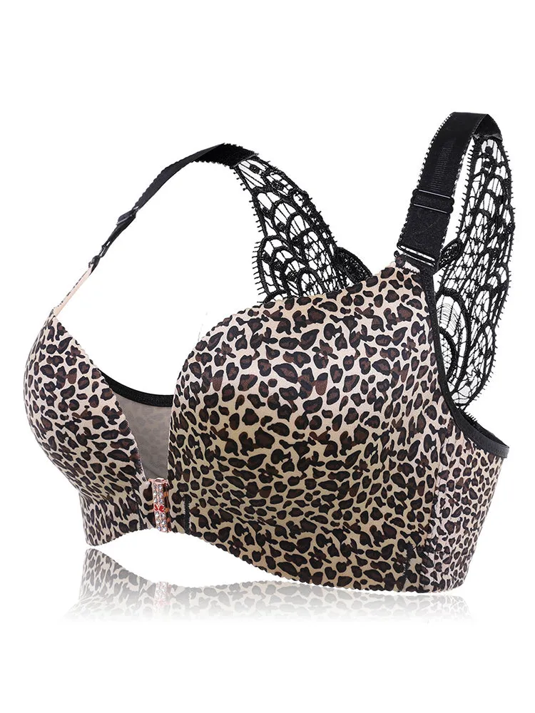 Front Closure Butterfly Back Wireless Bra