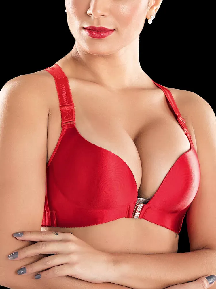 Front Closure Butterfly Back Wireless Bra