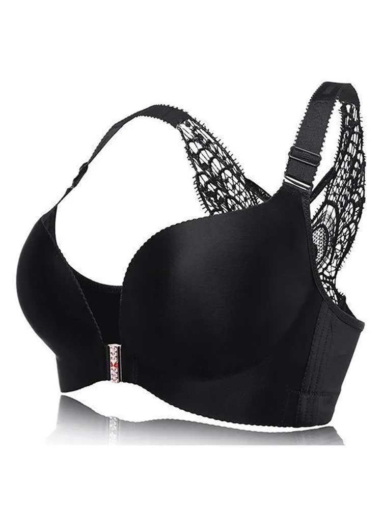Front Closure Butterfly Back Wireless Bra