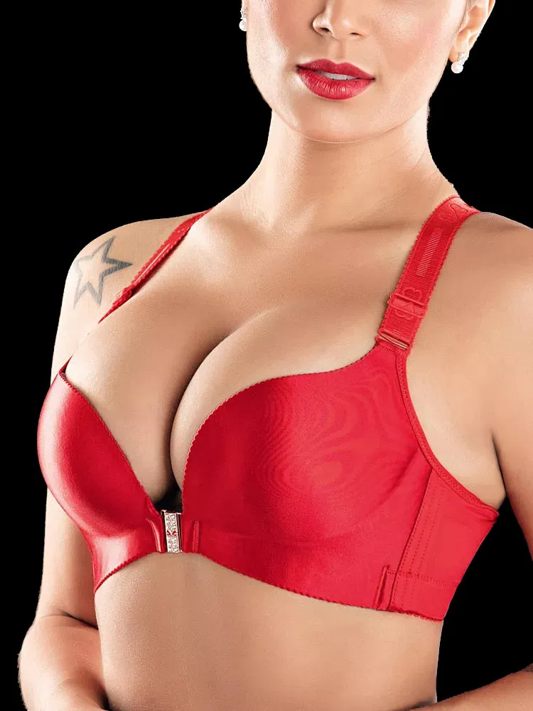 Front Closure Butterfly Back Wireless Bra