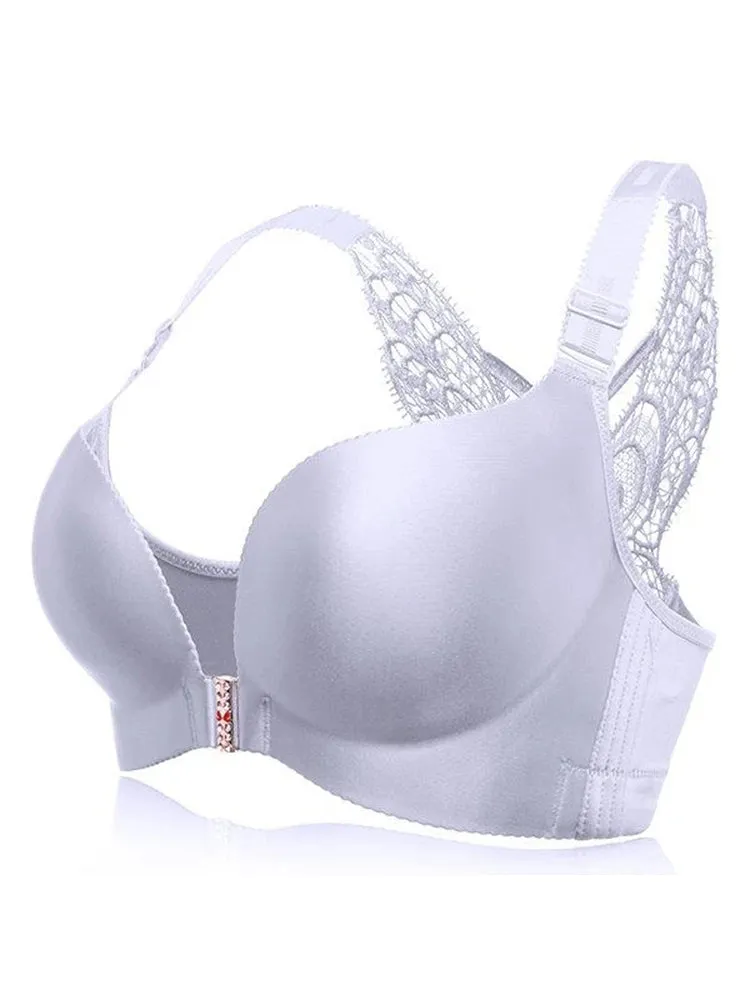 Front Closure Butterfly Back Wireless Bra