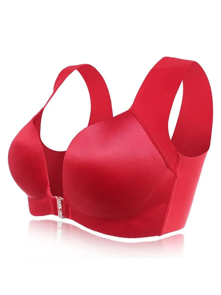Front Closure T-shirt Wireless Bras