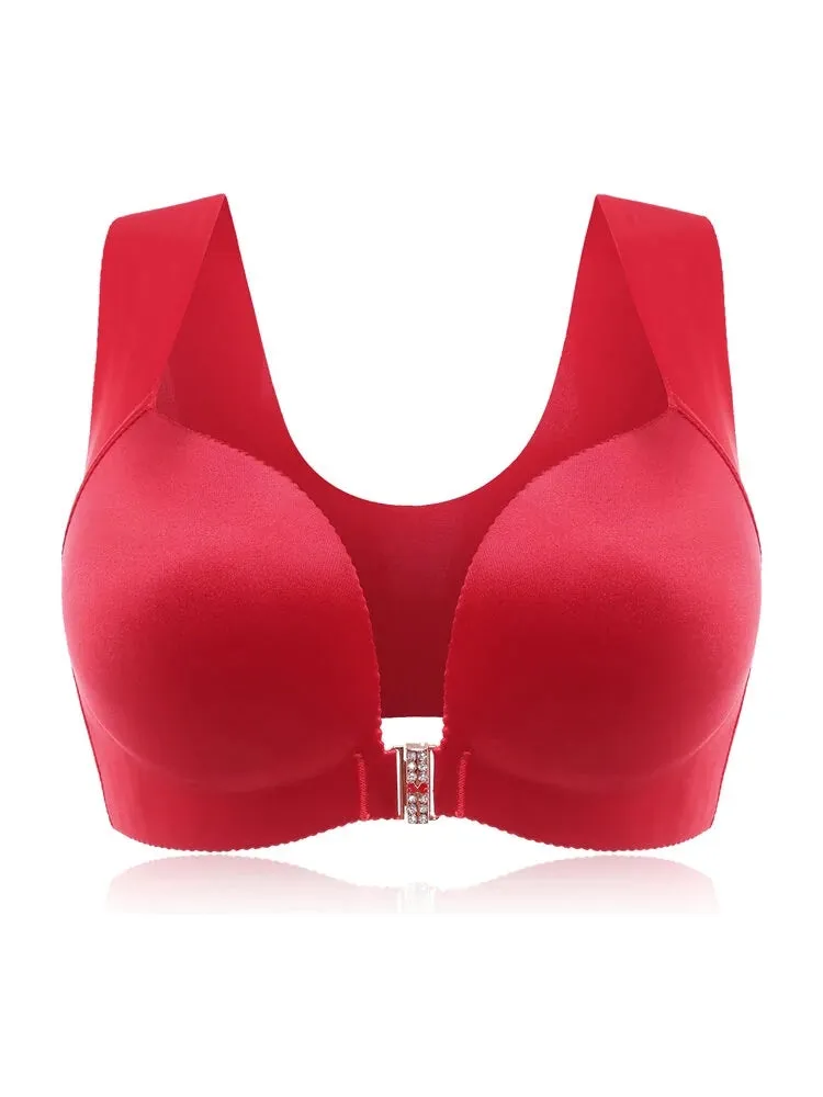 Front Closure T-shirt Wireless Bras