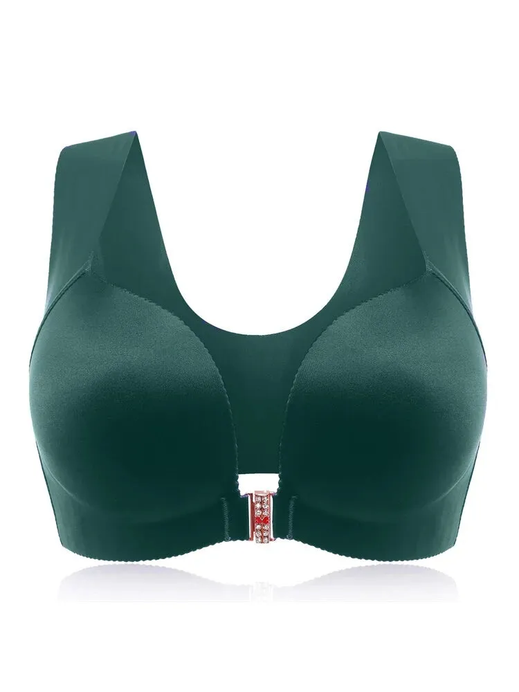 Front Closure T-shirt Wireless Bras