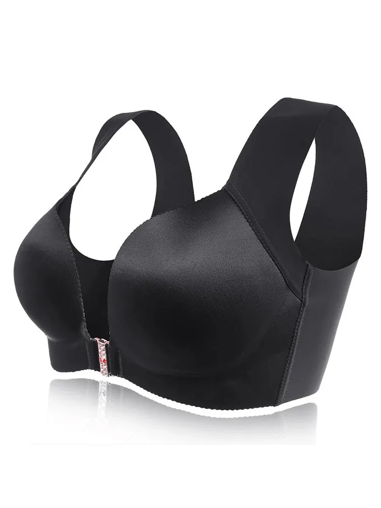 Front Closure T-shirt Wireless Bras