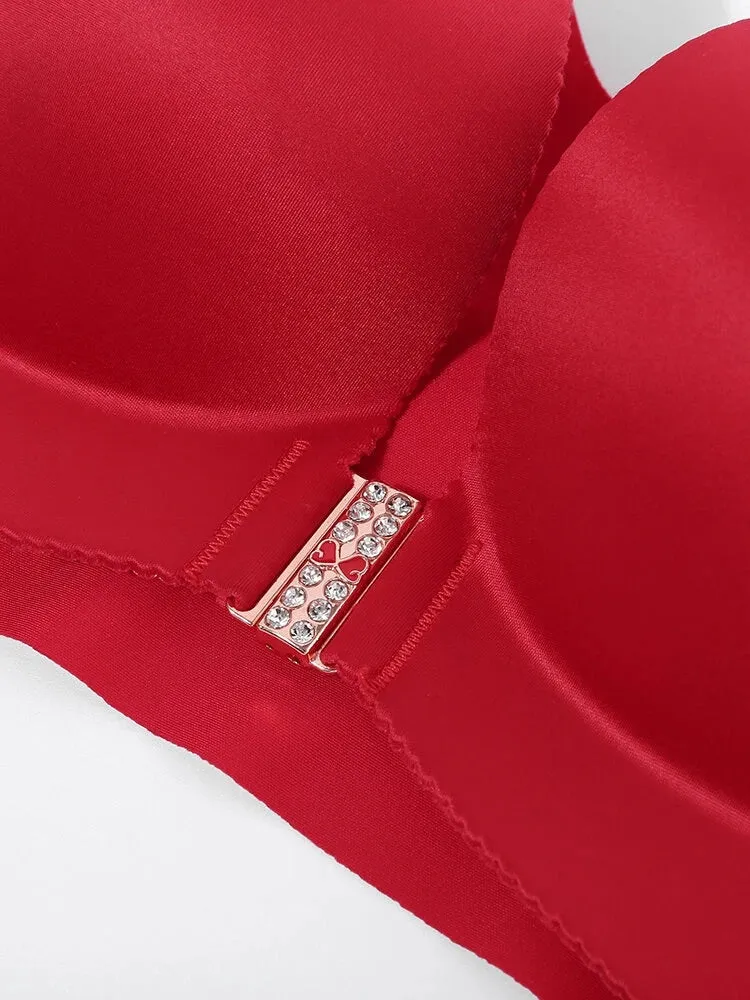 Front Closure T-shirt Wireless Bras