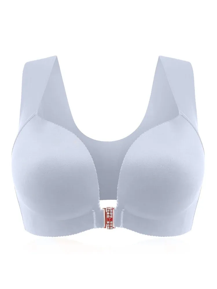 Front Closure T-shirt Wireless Bras
