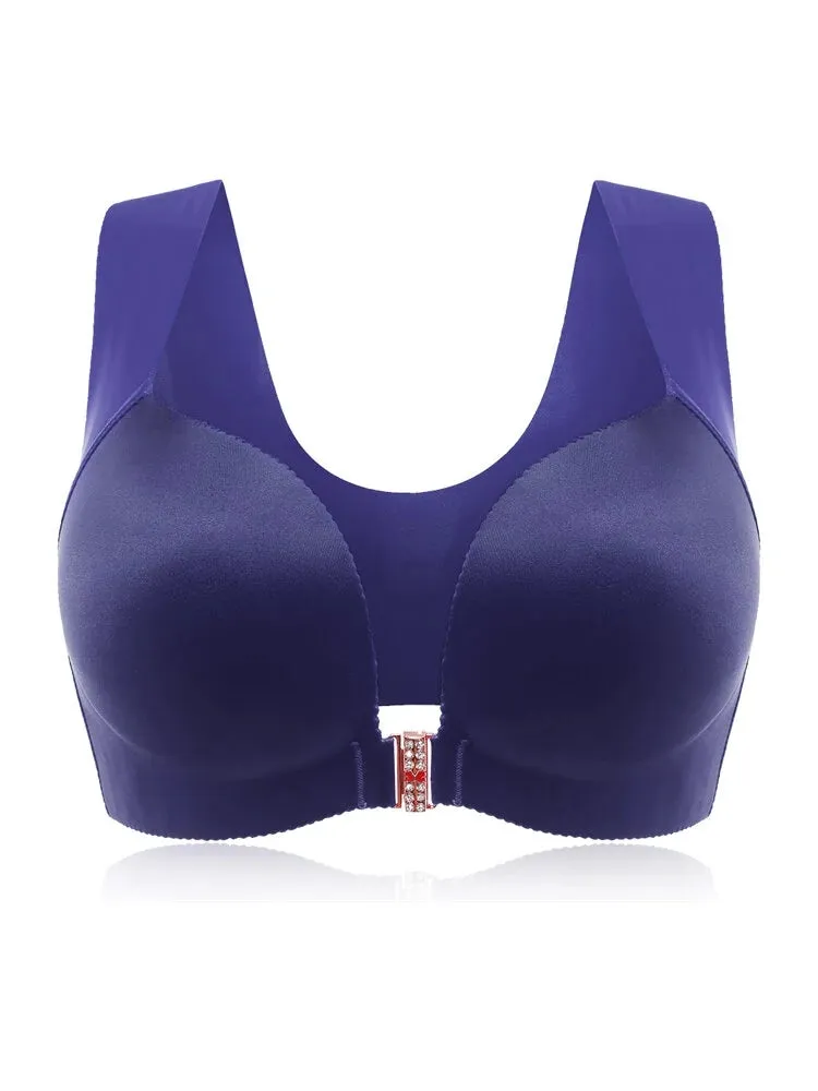 Front Closure T-shirt Wireless Bras
