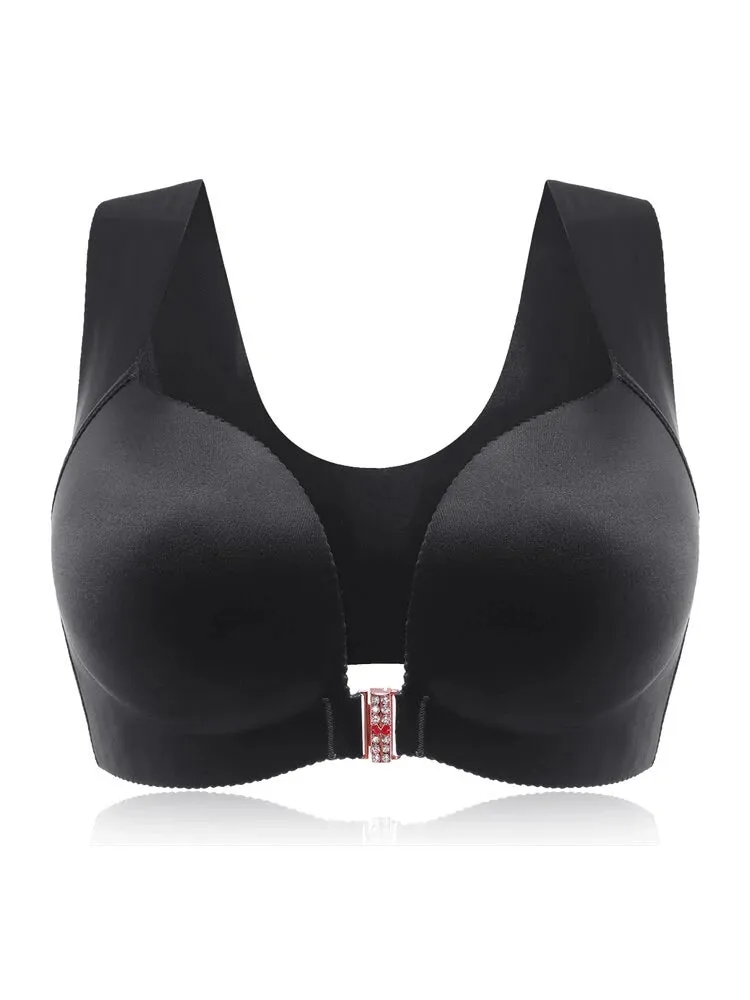Front Closure T-shirt Wireless Bras