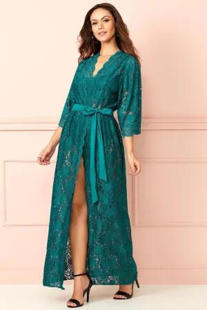 Fruit De La Passion Palais Garnier Lace Long Dressing Robe Pacific
