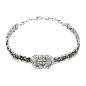 Gucci Embellished Web Choker