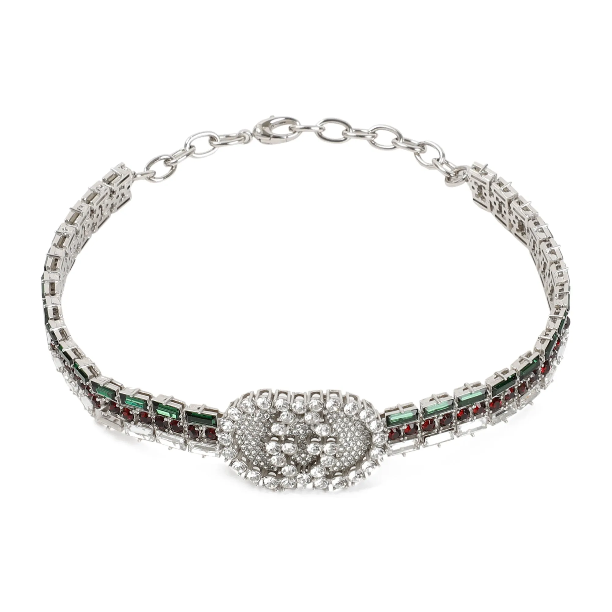 Gucci Embellished Web Choker