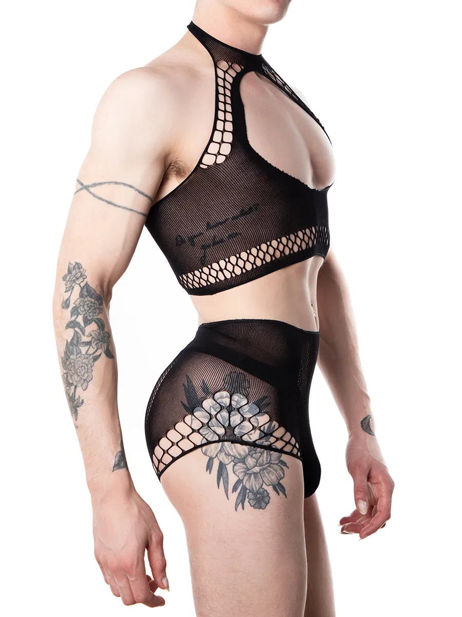 Halter Crop Top & High Waist Panty Set