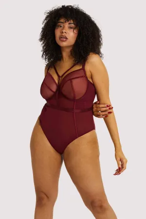 Harper Bordeaux Bodysuit