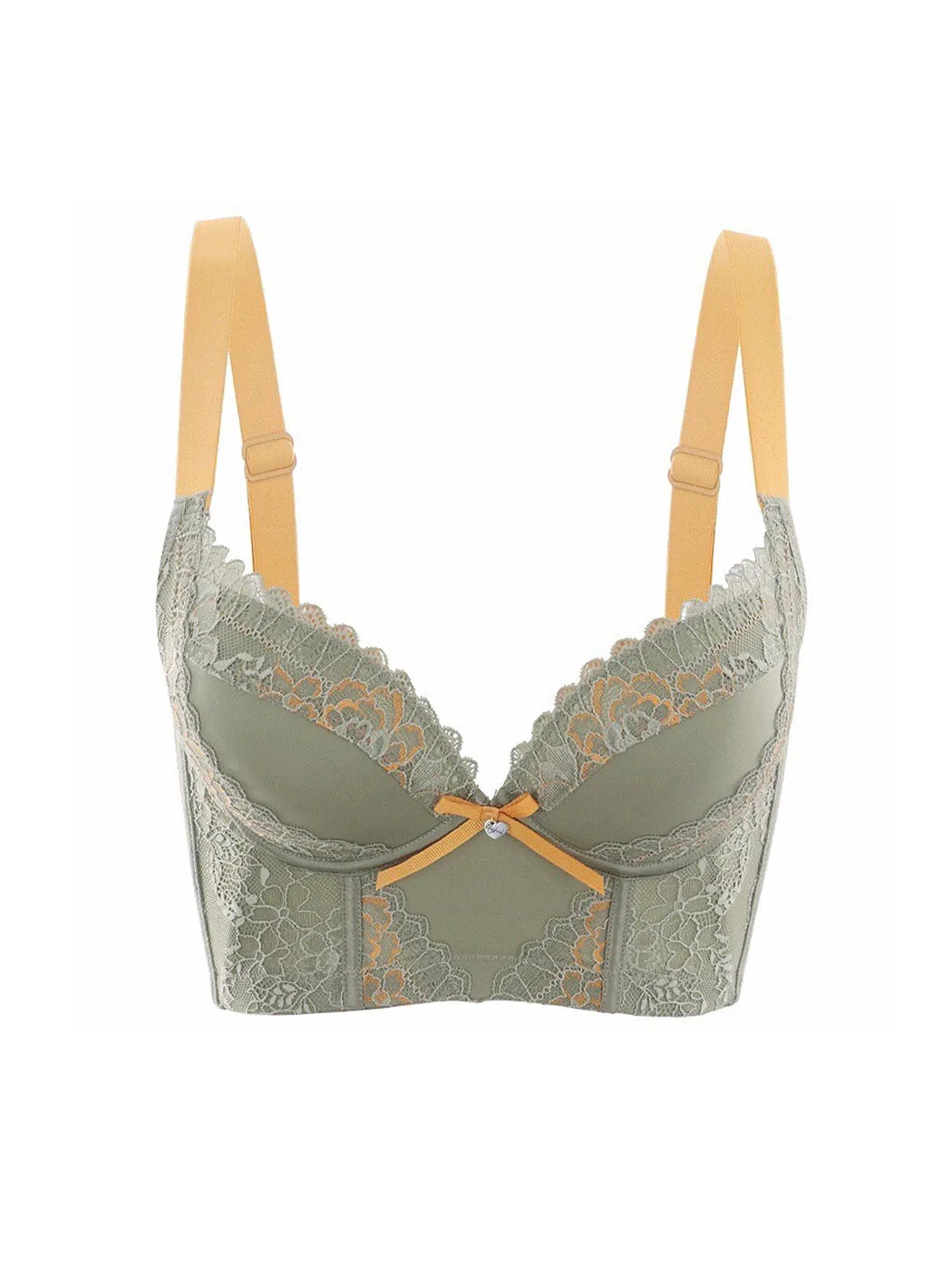 Heightened Side Support Push-up Underwire Bra