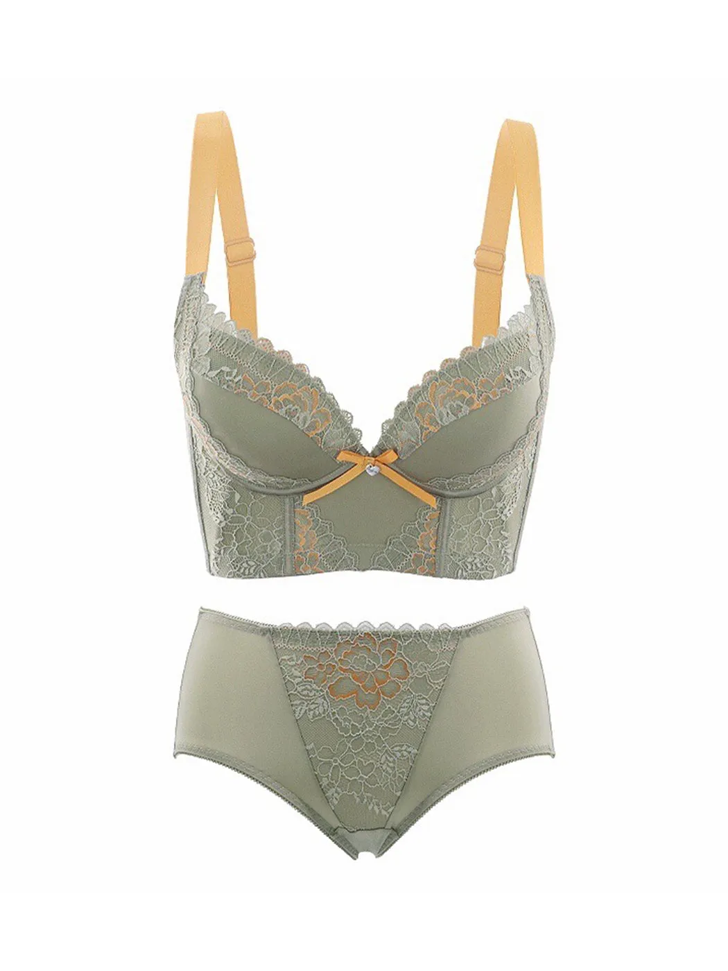 Heightened Side Support Push-up Underwire Bra