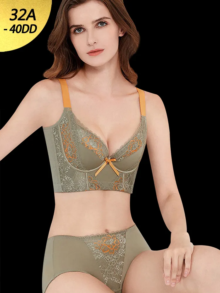 Heightened Side Support Push-up Underwire Bra