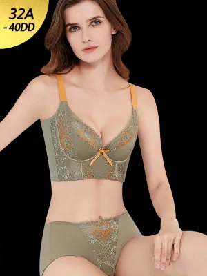 Heightened Side Support Push-up Underwire Bra
