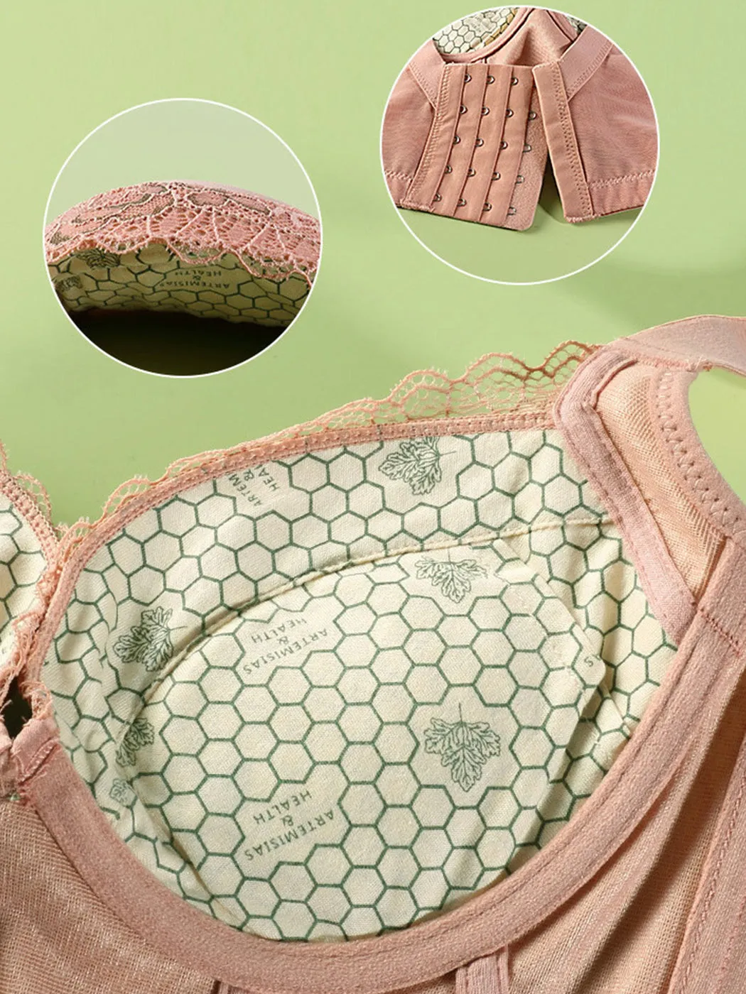 Heightened Side Support Push-up Underwire Bra