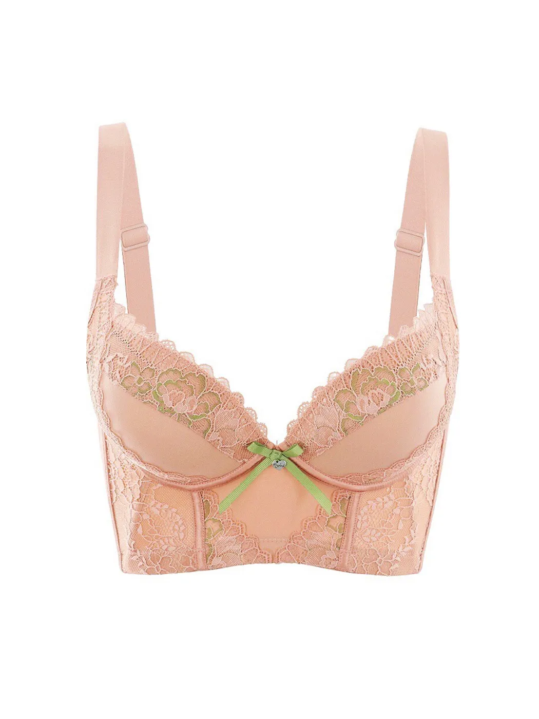 Heightened Side Support Push-up Underwire Bra