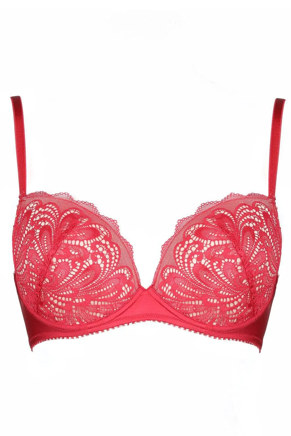 Hey Jude! Push Up Bra in Red