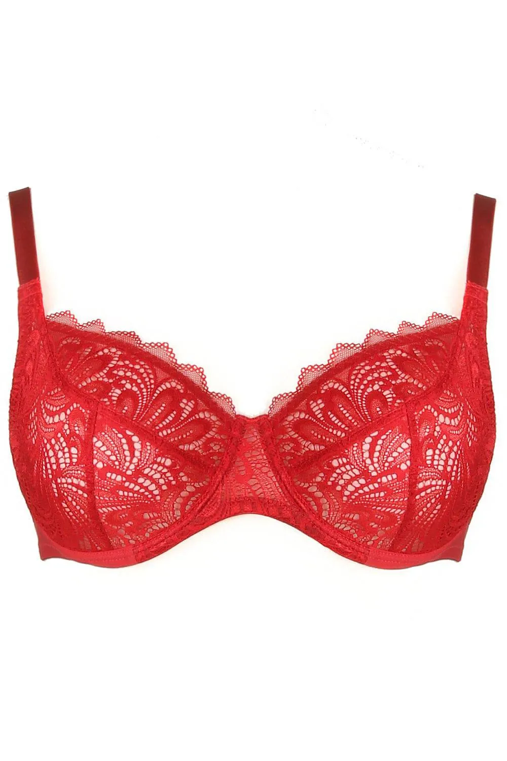 Hey Jude! Underwired Bra in Red
