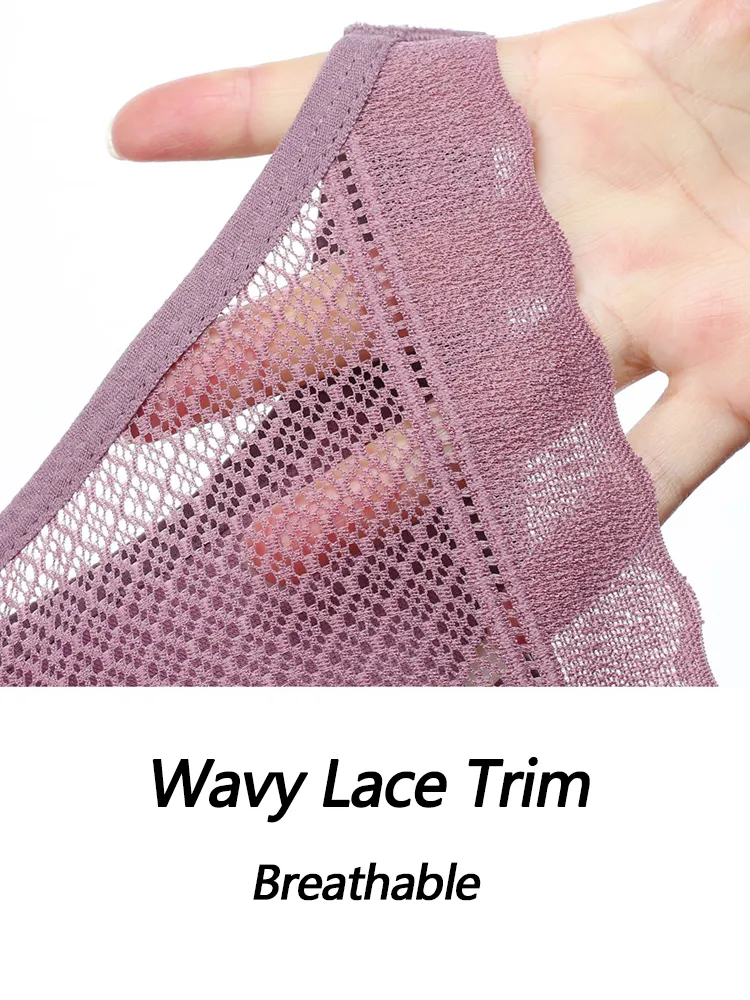 High Stretch Lace Front Button Wireless Bra