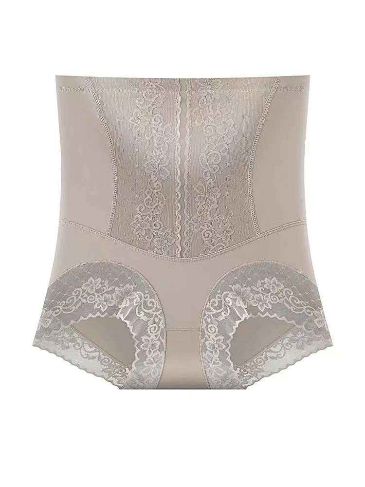 High Waist Lace Butt-Lifting Tummy Control Shaping Briefs