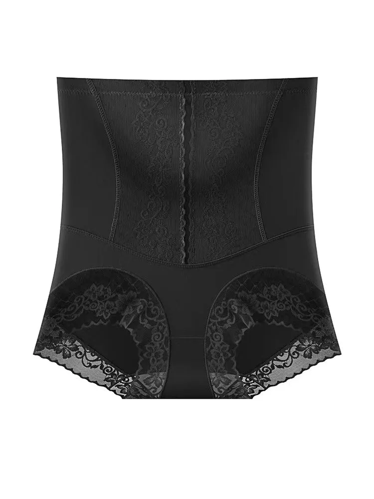 High Waist Lace Butt-Lifting Tummy Control Shaping Briefs
