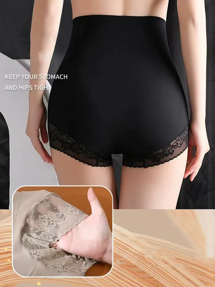High Waist Lace Butt-Lifting Tummy Control Shaping Briefs