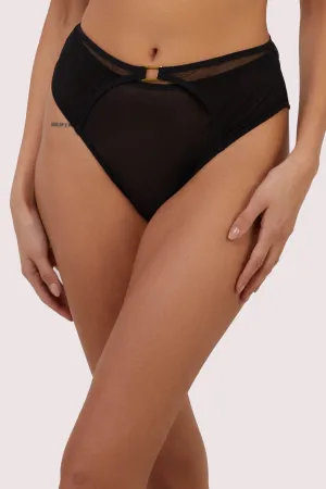 Holland Fishnet and Mesh High Waisted Brief