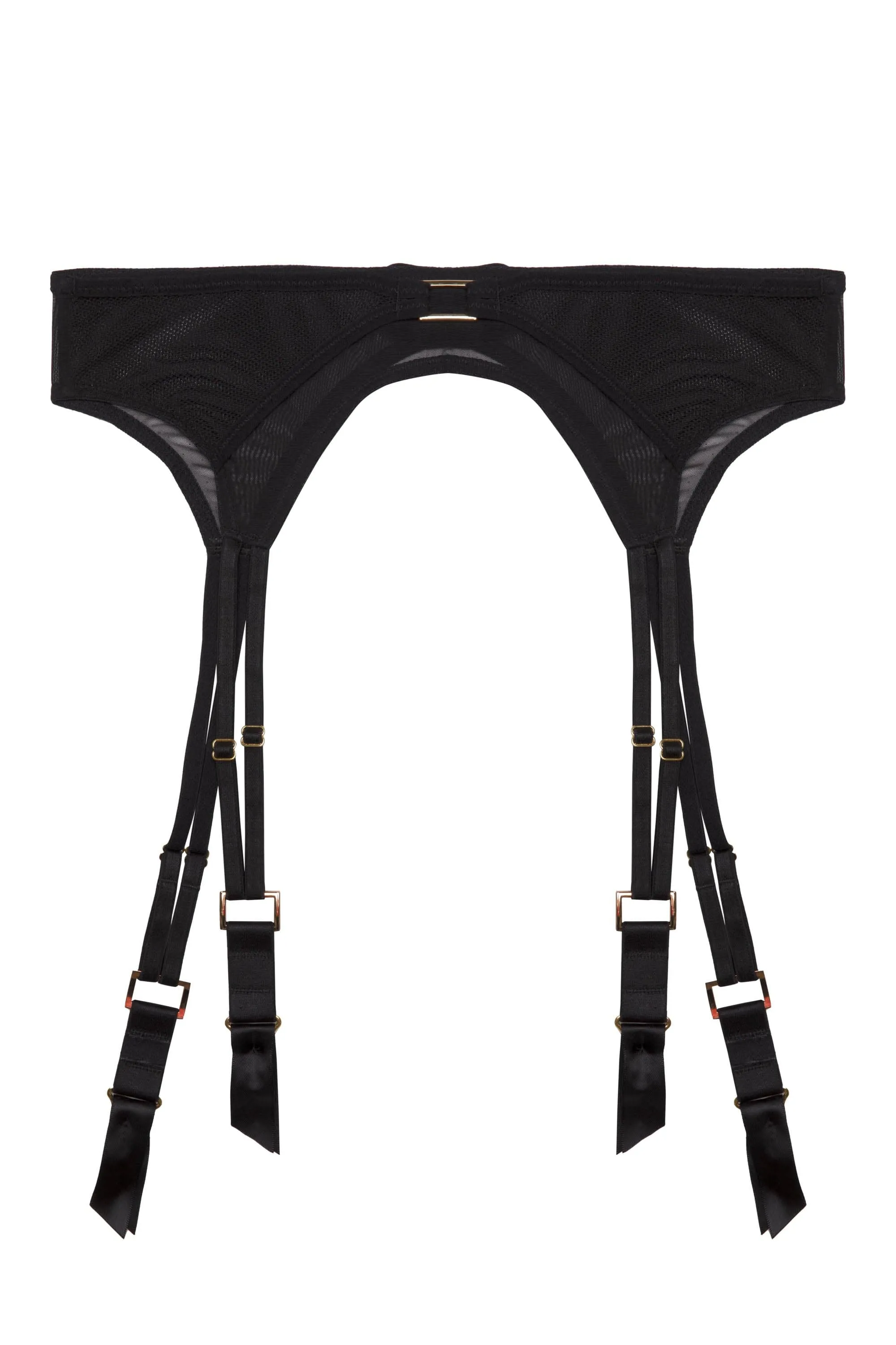 Holland Strappy Fishnet and Mesh Suspender Belt