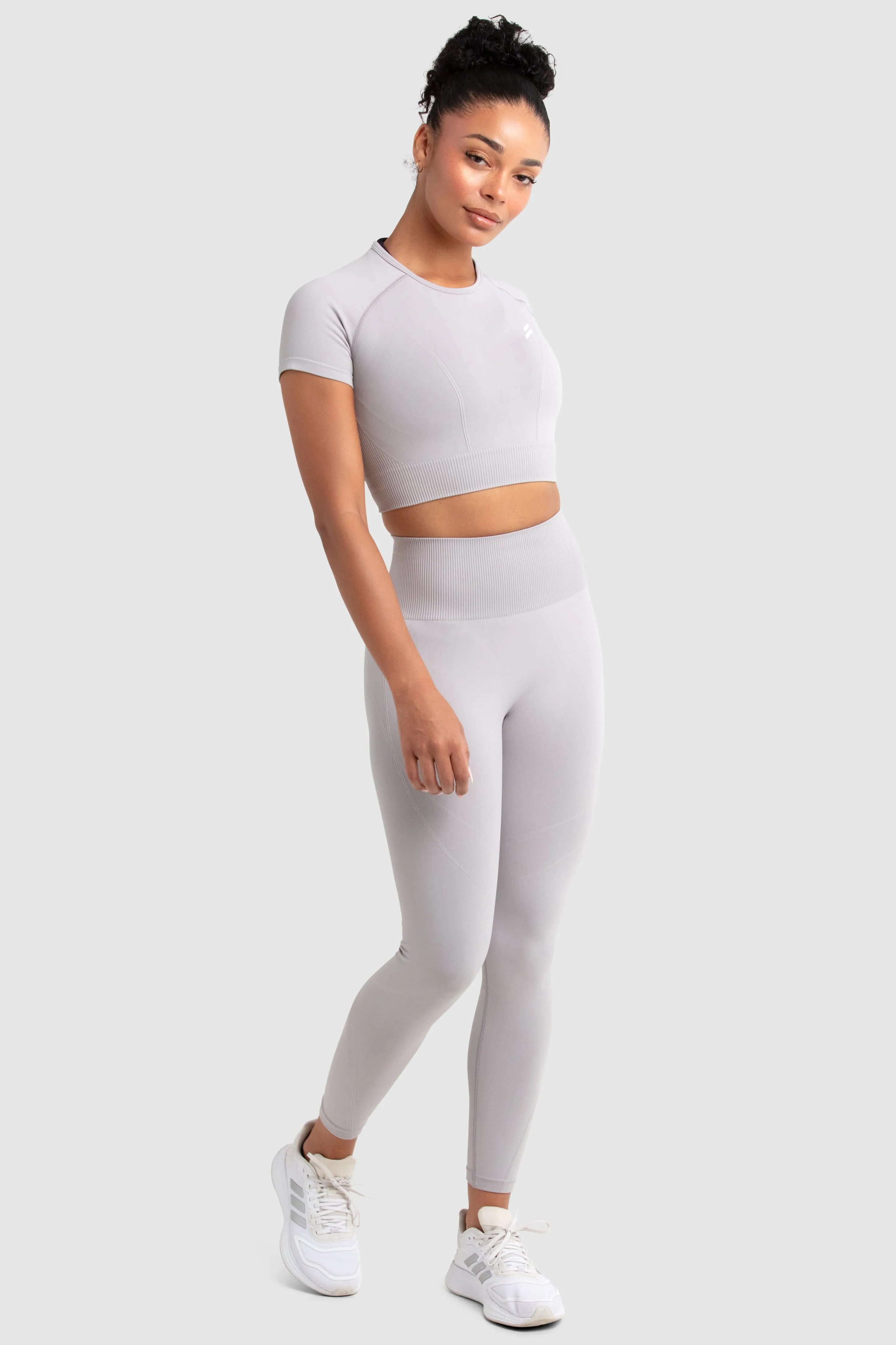 Hyperflex 2 Cropped Tee - Light Grey