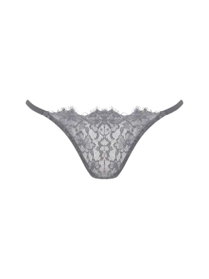 Isabella Grey Lace Open Back Brief
