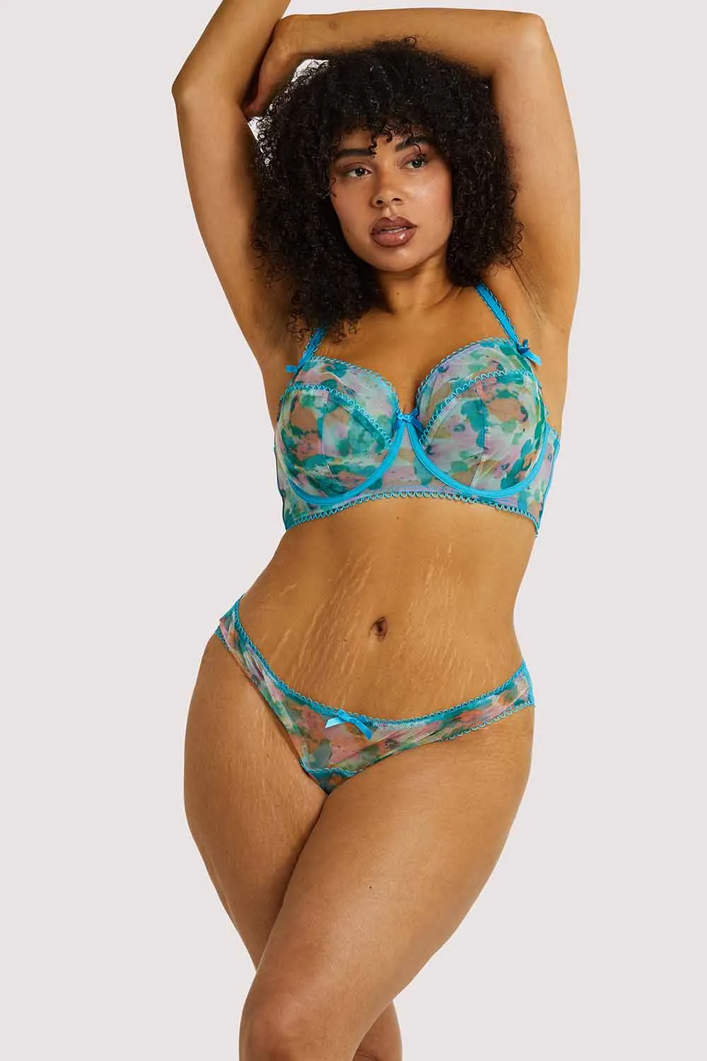 Joey Blue Watercolour Hipster Brief