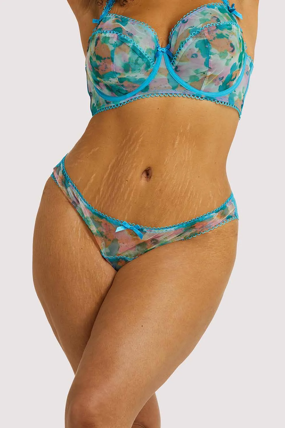 Joey Blue Watercolour Hipster Brief