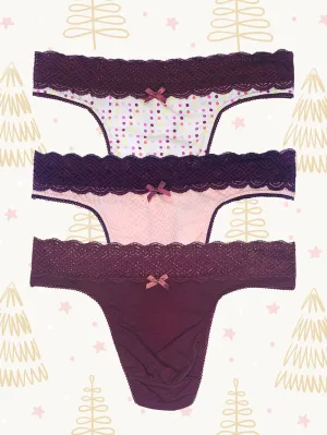 Juliette Thong 3-Pack