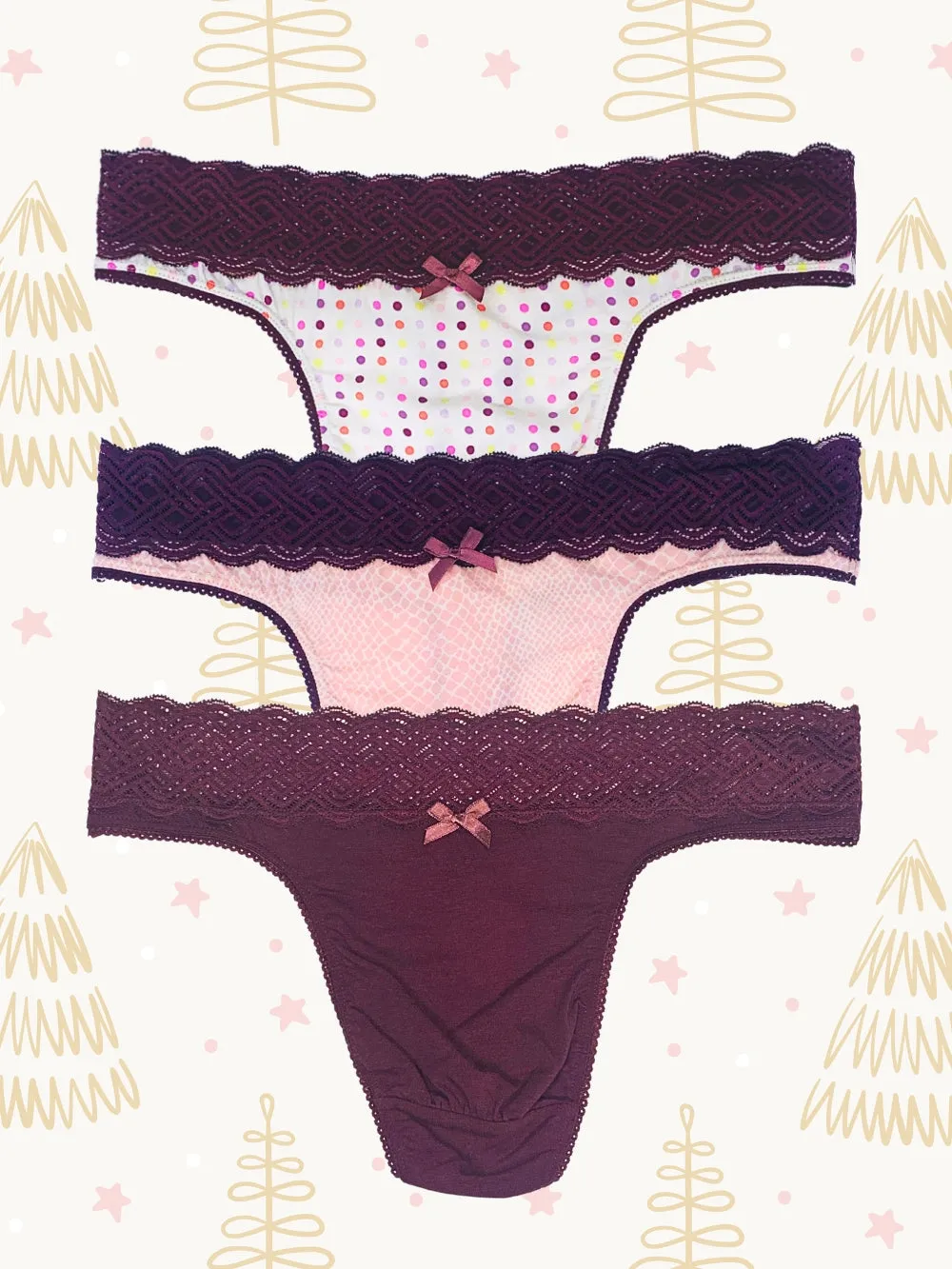 Juliette Thong 3-Pack