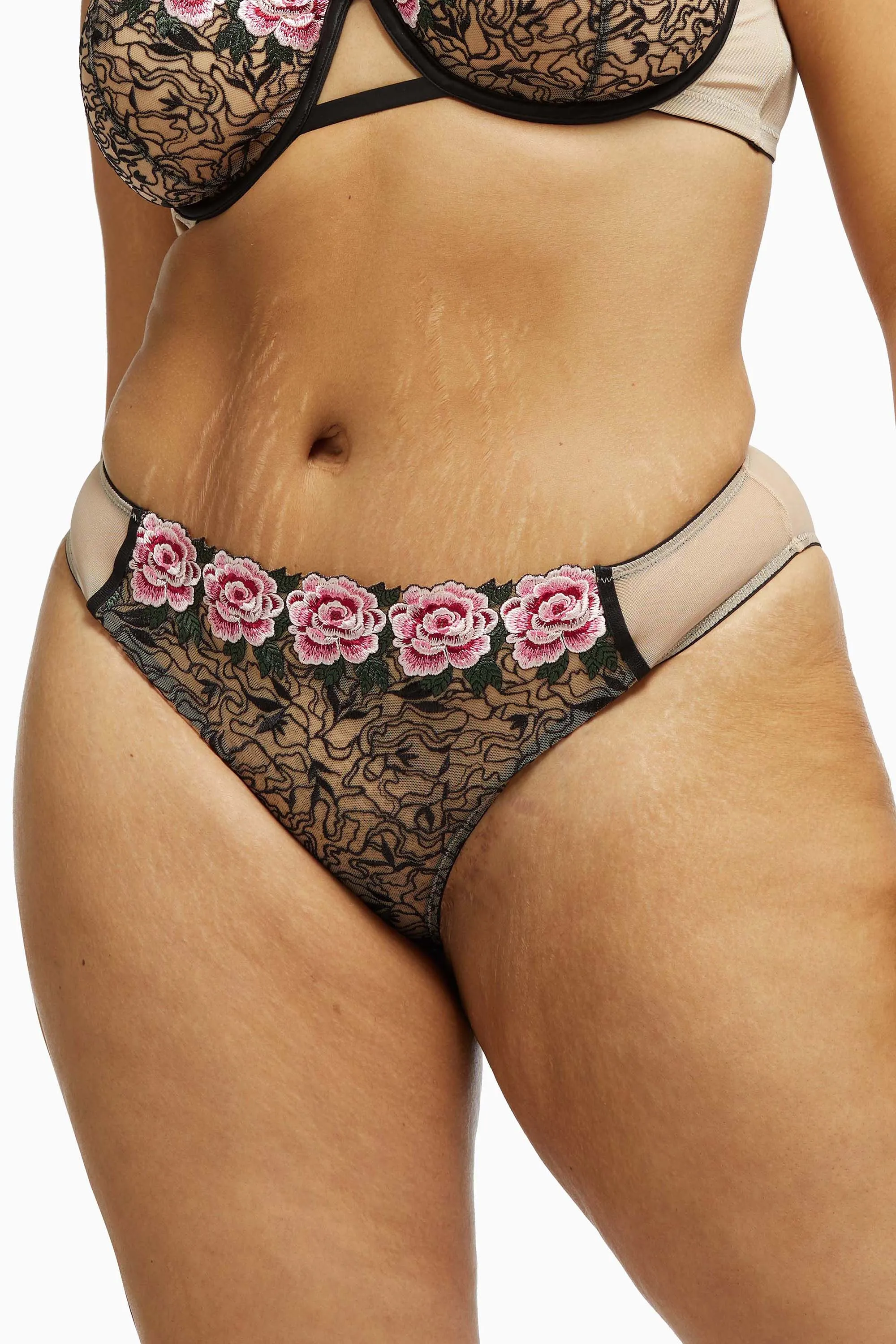 Katy Rose Embroidered Brazilian Core