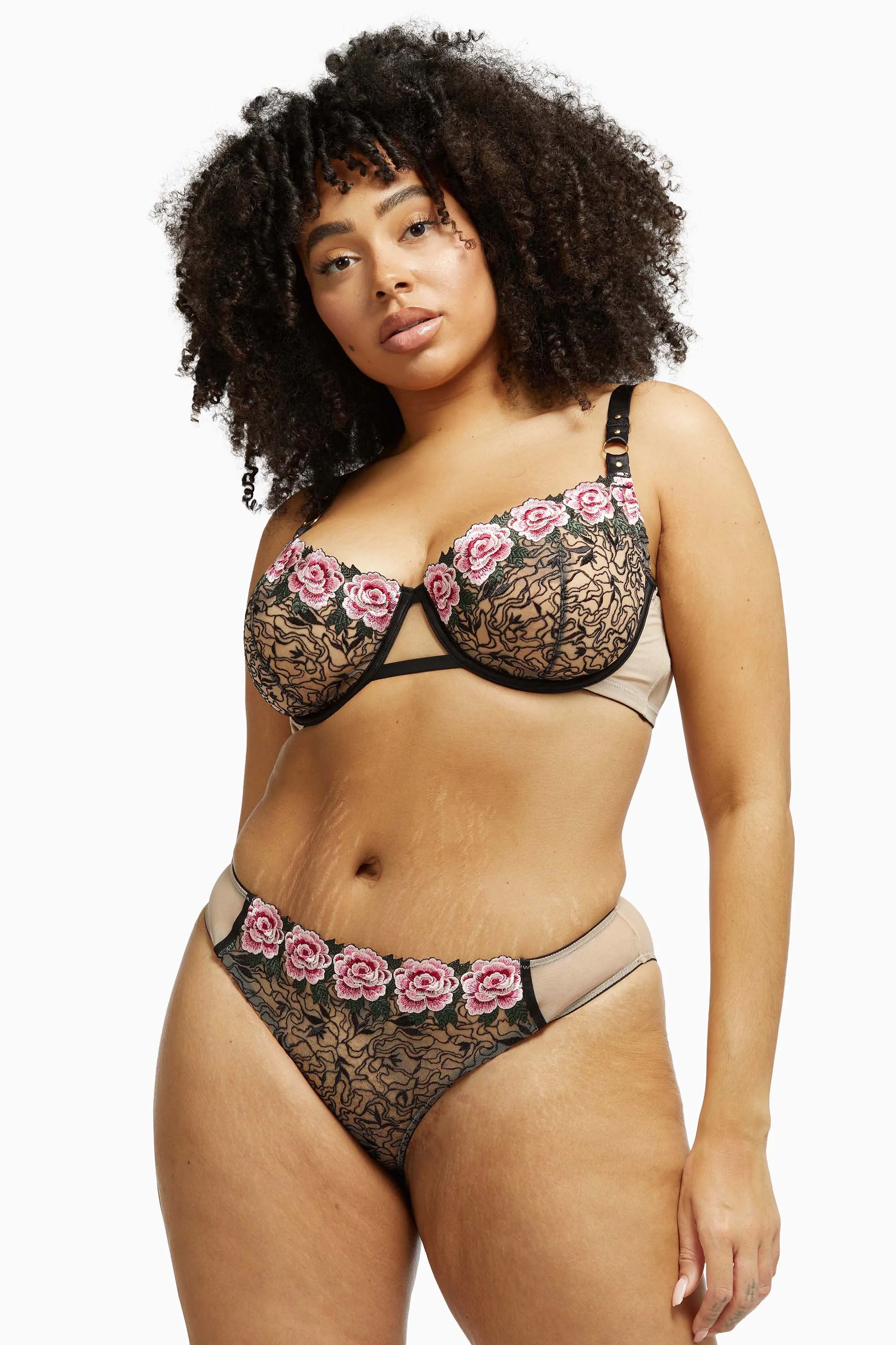Katy Rose Embroidered Brazilian Core