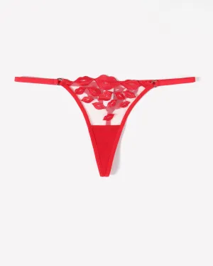 Kiss Print Embroidery Panty