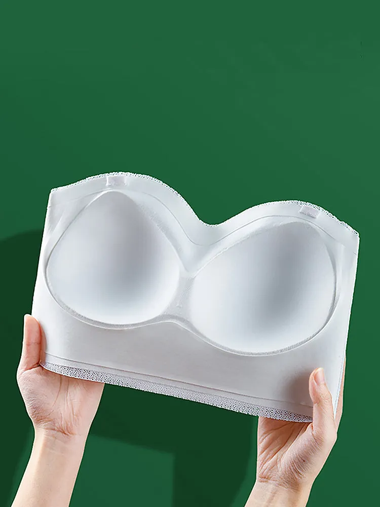 Lace Adjustable Push Up Non-Slip Strapless Bras
