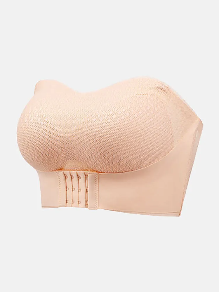 Lace Adjustable Push Up Non-Slip Strapless Bras