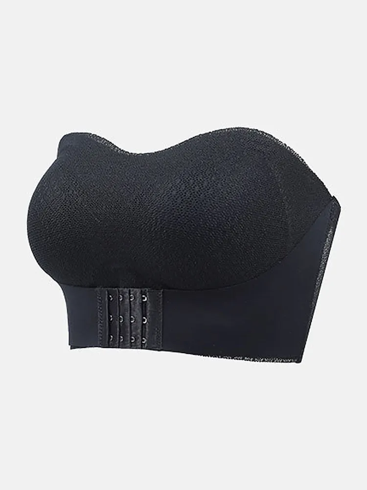Lace Adjustable Push Up Non-Slip Strapless Bras