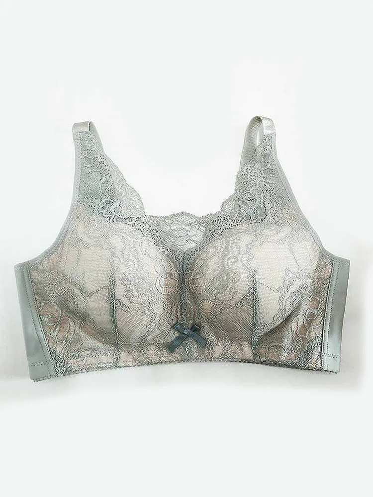 Lace Anti-slip Padded Push Up Wireless Bras