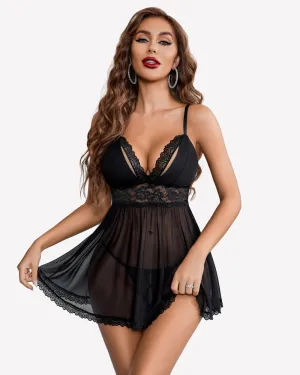 Lace Babydoll Boudoir Outfits