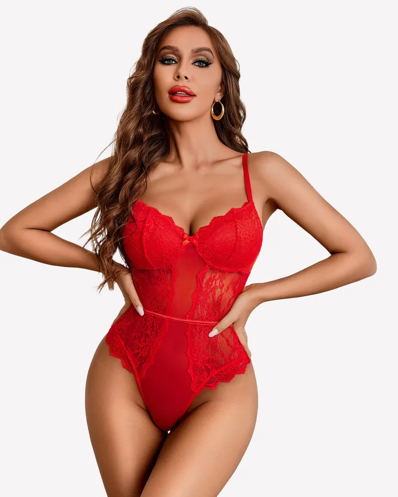 Lace Bodysuit One Piece Mini Top