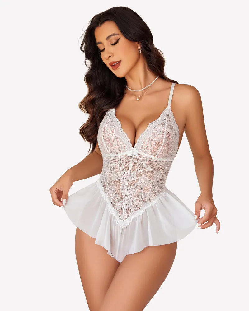 Lace Bodysuit One Piece Teddy