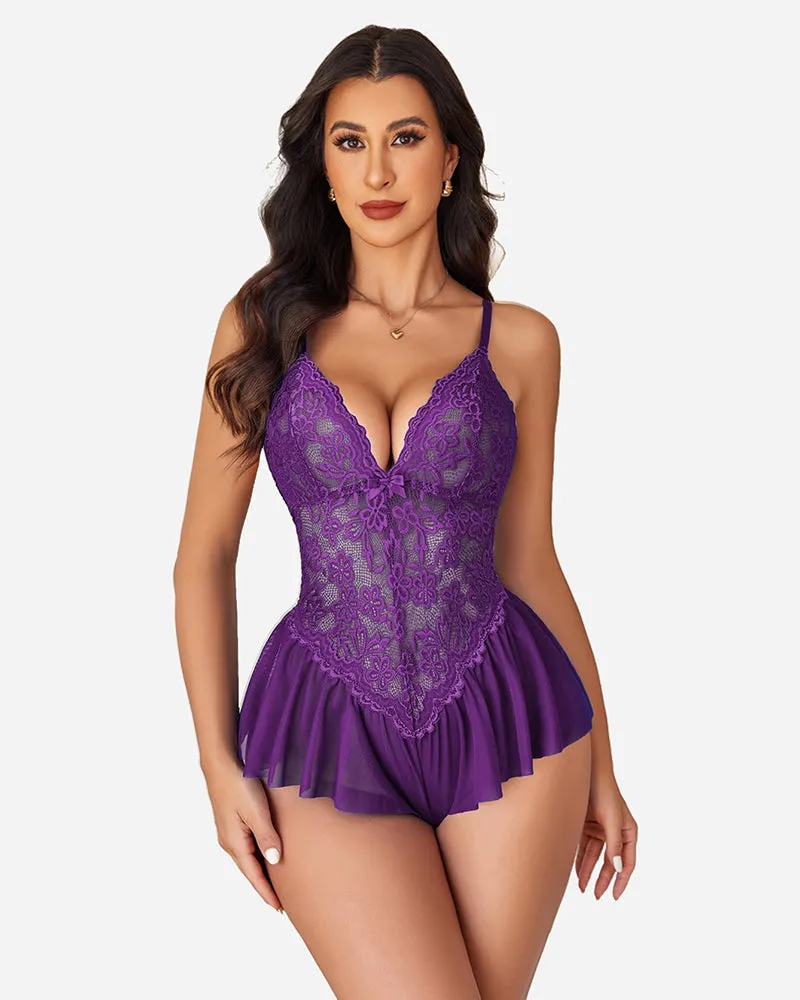 Lace Bodysuit One Piece Teddy